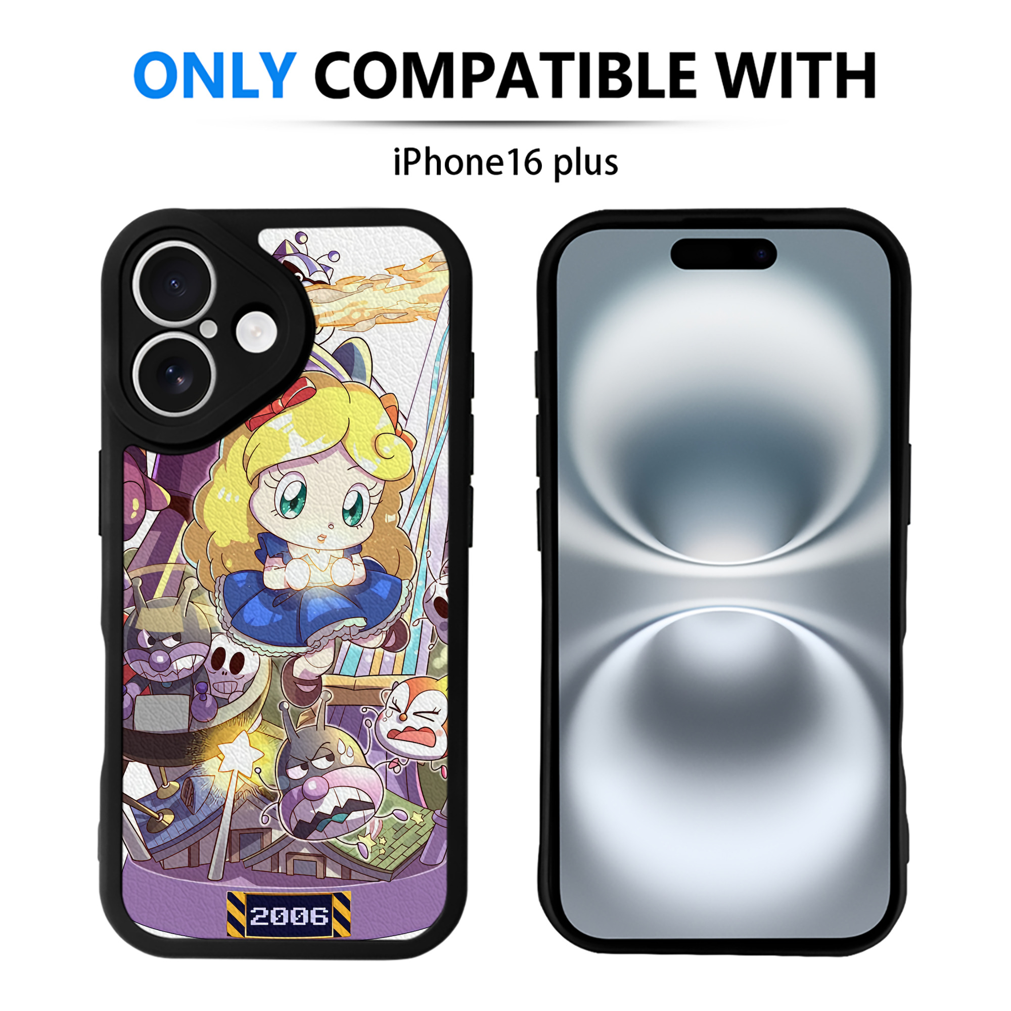 （画像用） アンパンマン Anpanman 【iPhone 16シリーズ対応】シリコンスマホケース（レザー調） 材質：シリコン